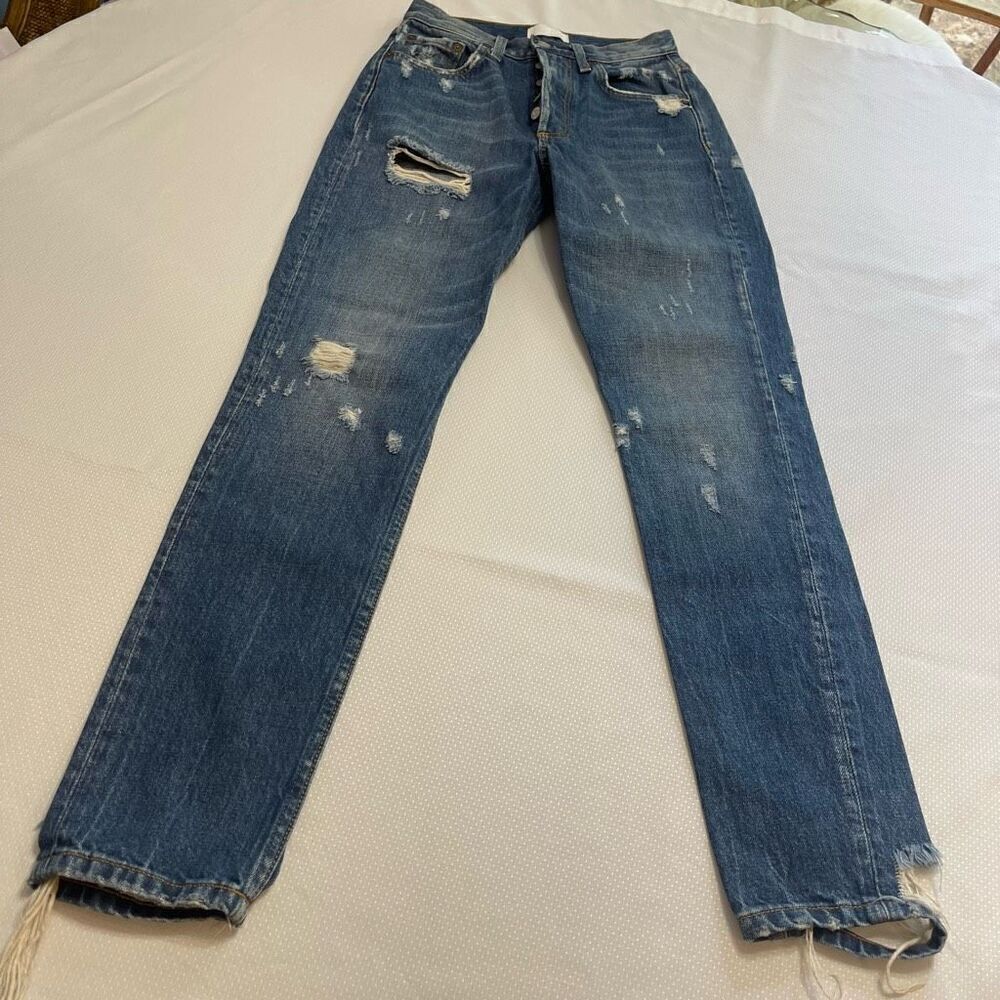 Boyish By Her Distressed Denim Jeans Size 24